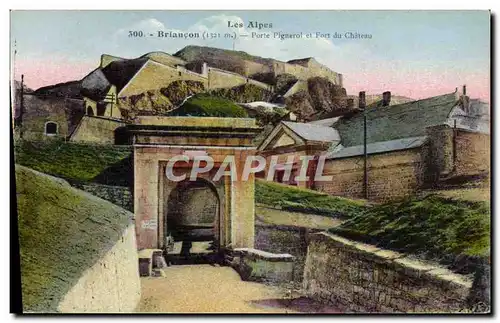 Cartes postales Briancon Porte Pignerol et fort du chateau