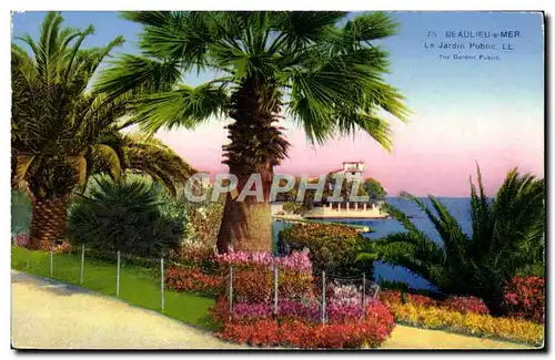 Cartes postales Beaulieu Sur Mer le Jardin Public