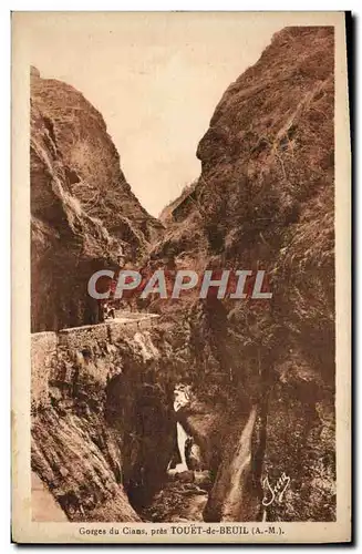 Cartes postales Gorges Du Cians Pres Touet De Beuil