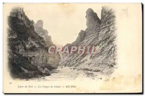 Ansichtskarte AK Ligne Du Sud Les Gorges Du Cians