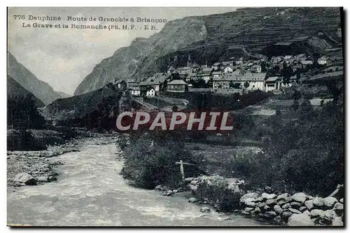 Ansichtskarte AK Dauphine Route De Grenoble A Briancon La Grave et la Romanche