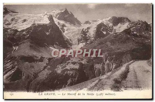 Cartes postales La Grave Le Massif De La Meije