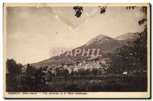 Cartes postales Embrun Vue Generale Et Le Mont Guillaume