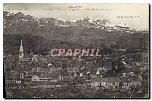 Cartes postales Gap Vue Generale Et Massif De Charance