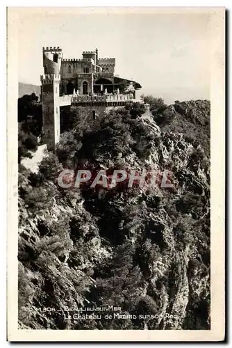 Cartes postales moderne Beaulieu Sur Mer Le Chateau De Madrid Sur Son Roc