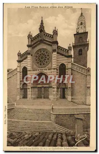 Cartes postales Digne les Bains Cathedrale Saint Jerome