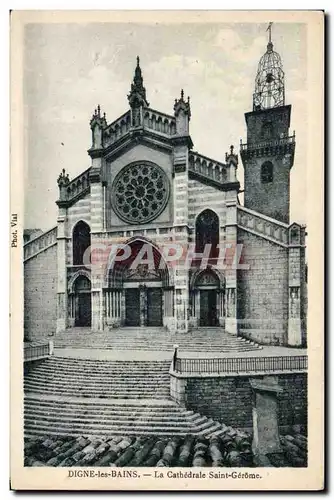 Cartes postales Digne Les Bains La Cathedrale Saint Gerome