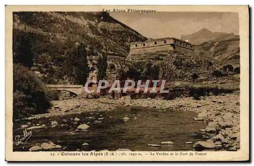 Cartes postales Colmars les Alpes Le Verdon et le Fort de France