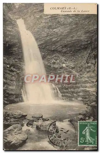 Cartes postales Colmars les Alpes Cascade de La Lance