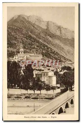 Cartes postales Route d&#39Hiver des Alpes Digne