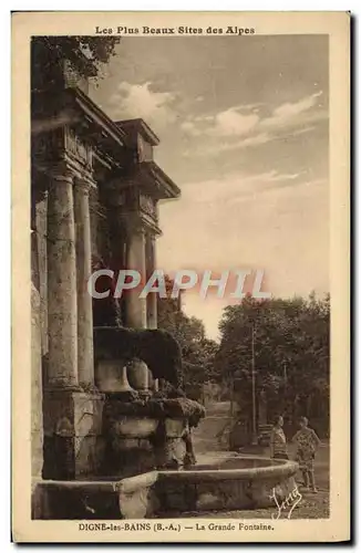 Cartes postales Digne La grande fontaine