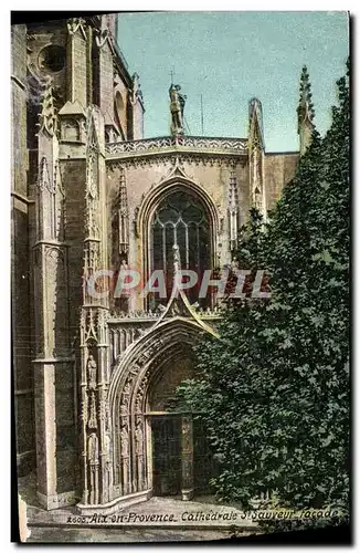 Cartes postales Aix En Provence Cathedrale St Sauveur Facade