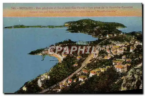 Ansichtskarte AK Beaulieu Vue Generale Et Saint Jean Cap Ferrat Vue prise de la Nouvelle Corniche