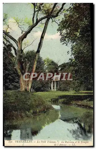 Cartes postales Versailles Le Petit Trianon Le Ruisseau et le temple de l&#39amour