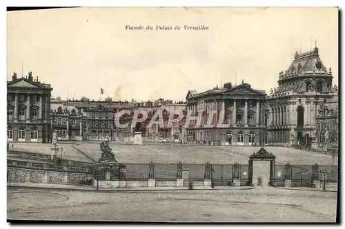 Cartes postales Versailles Facade Du Palais