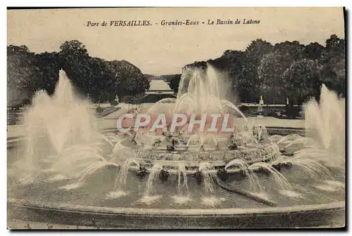 Cartes postales Versailles Grandes Eaux Le Bassin De Latone