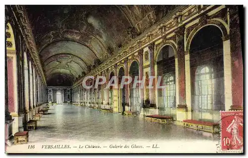 Ansichtskarte AK Versailles Le Chateau Galerie Des Glaces