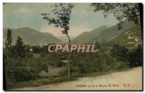 Cartes postales Digne Vue De La Route De Nice