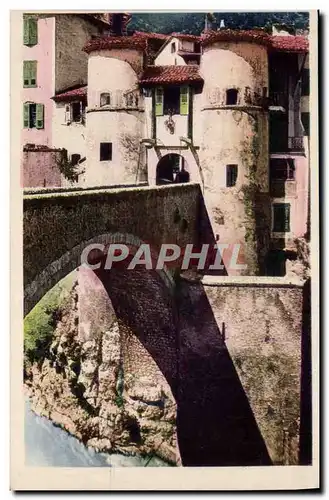 Ansichtskarte AK Entrevaux Le Pont Sur Le Var Et I&#39Entree Principale