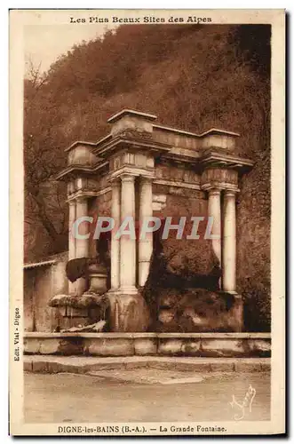 Cartes postales Digne Les Bains La Grande Fontaine