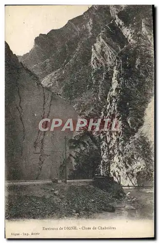 Cartes postales Environs de Digne Clues de Chabrieres