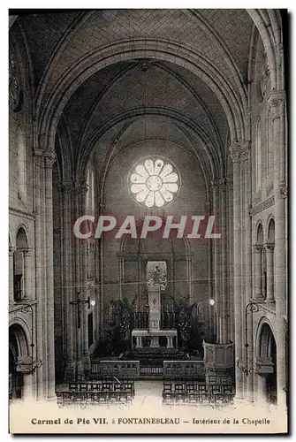 Cartes postales Fontainebleau Interieur De La Chapelle