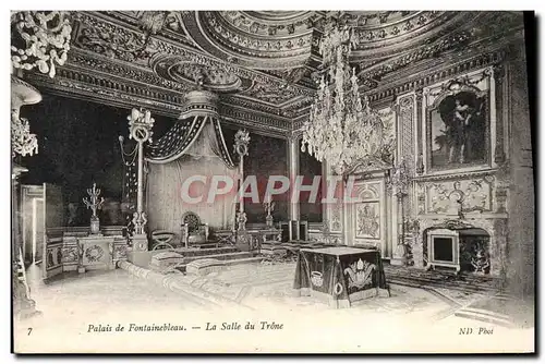 Ansichtskarte AK Fontainebleau La Salle Du Trone