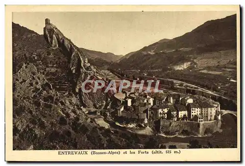 Cartes postales Entrevaux et les forts