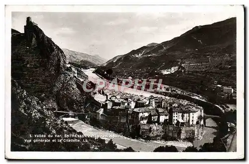 Cartes postales Entrevaux Vue generale et la citadelle