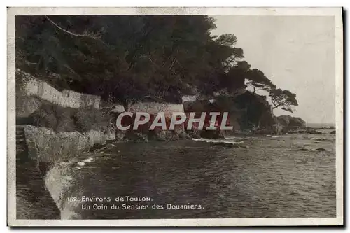 Cartes postales Douanes Environs de Toulon Un coin du sentier des Douaniers