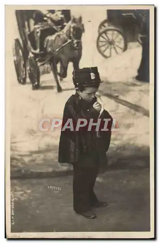 Cartes postales Enfant Police Policier