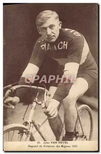 Ansichtskarte AK Velo Cycle Cyclisme Jules Van Hevel Gagnant du criterium des Aiglons 1923