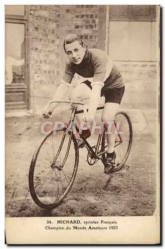 Ansichtskarte AK Velo Cycle Cyclisme Michard Sprinter francais Champion du Monde amateurs 1923