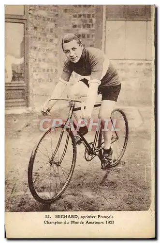 Cartes postales Velo Cycle Cyclisme Michard Sprinter francais Champion du Monde amateurs 1923