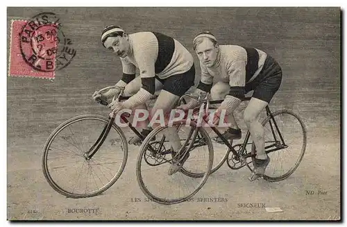 Cartes postales Velo Cycle Cyclisme Sprinters Bourotte Seigneur