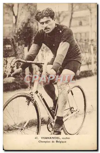 Cartes postales Velo Cycle Cyclisme Vermandel Routier champion de Belgique