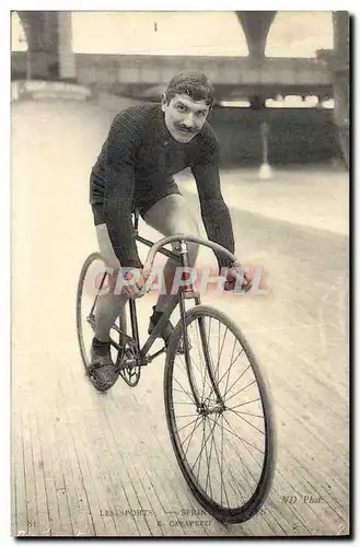 Cartes postales Velo Cycle Cyclisme Sprinter italien Carapezzi