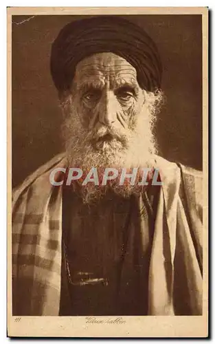 Cartes postales Judaica Juif Vieux Rabbin