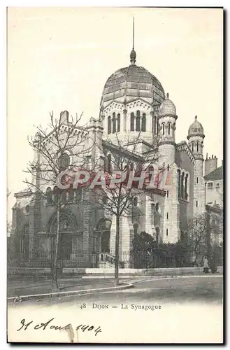 Cartes postales Judaica Juif Dijon La synagogue