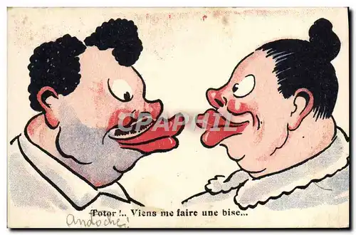 Cartes postales Humour Levres