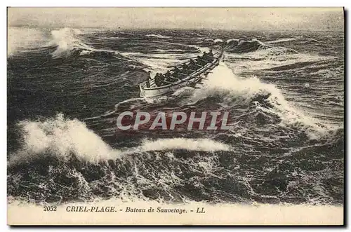 Cartes postales Bateau de sauvetage Criel Plage