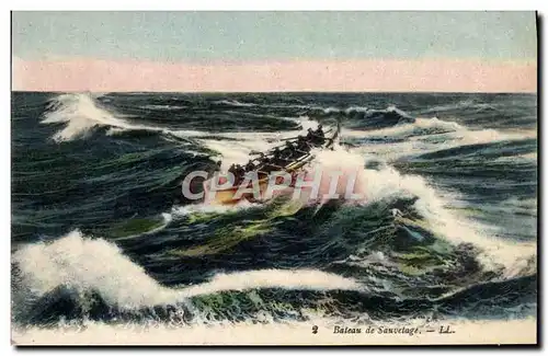 Cartes postales Bateau de sauvetage