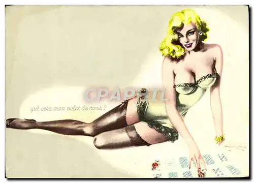 Moderne Karte Nu erotique Pin up Femme