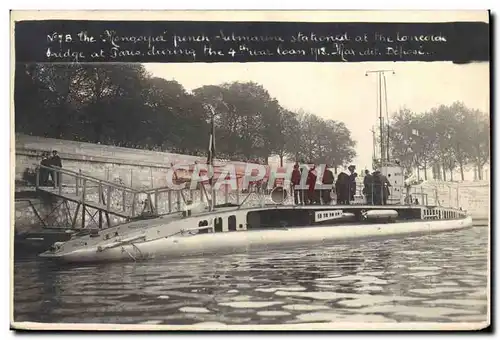 Ansichtskarte AK Bateau Sous marin Mongolfier Paris