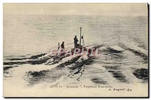 Ansichtskarte AK Bateau Sous marin Le Gymnote Torpilleur Sous marin