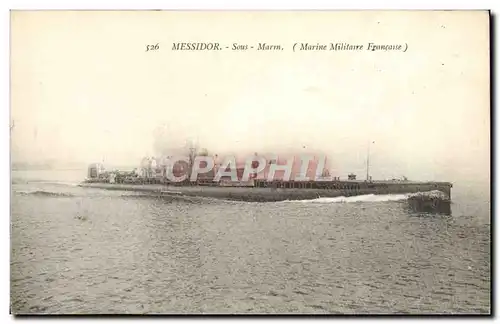 Cartes postales Bateau Sous marin Messidor