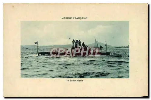 Cartes postales Bateau Sous marin