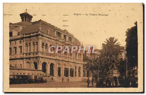Cartes postales Alger Le Theatre municipal