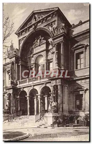 Ansichtskarte AK Avignon Le Theatre Facade principale