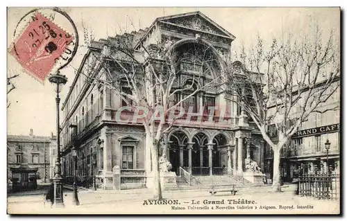 Ansichtskarte AK Avignon Le grand Theatre